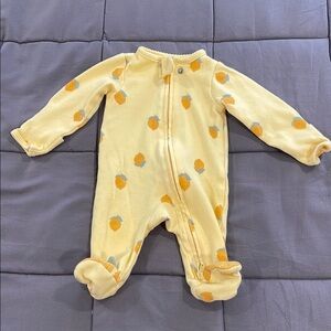 Newborn Lemon Printed Onesie - Carter Brand